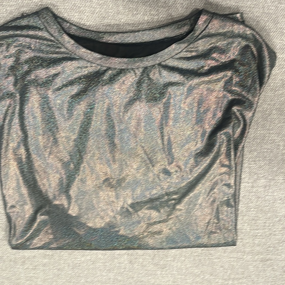 Plus Size Silver Sparkle Top - 4X
